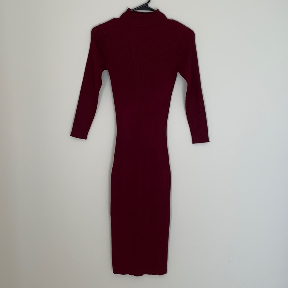 Forever 21 Ribbed Mock-Neck Dress